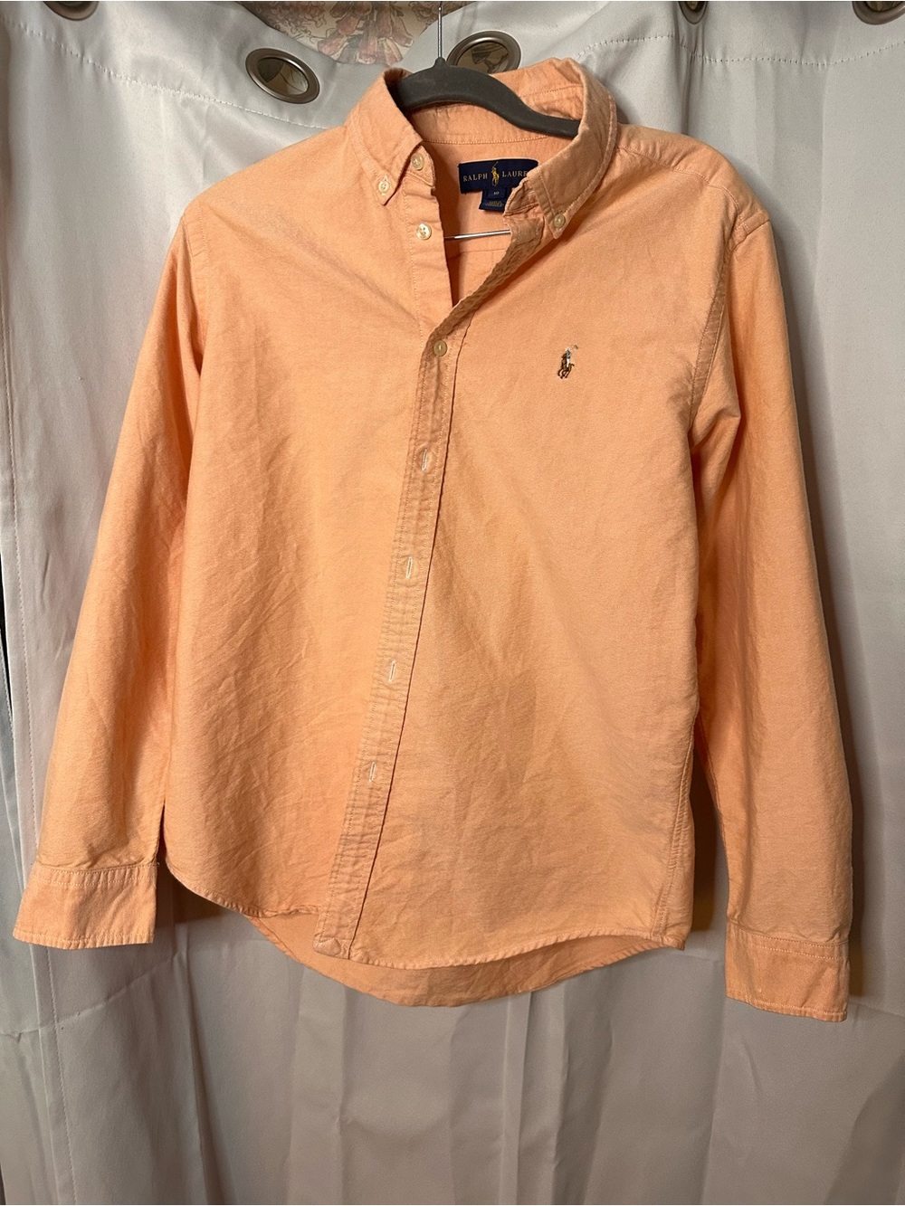 Ralph Lauren Peach Button-Down Oxford Shirt